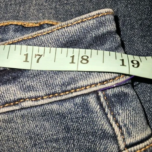 MoCo Boutique Blue Jean 18W Tummy Control Slimming Can't Cuff This Mom Blue - Picture 3 of 9